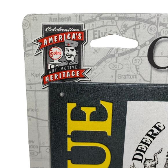 John Deere Tractor Logo Chart Tin Sign New with Backing - Picture 8 of 9